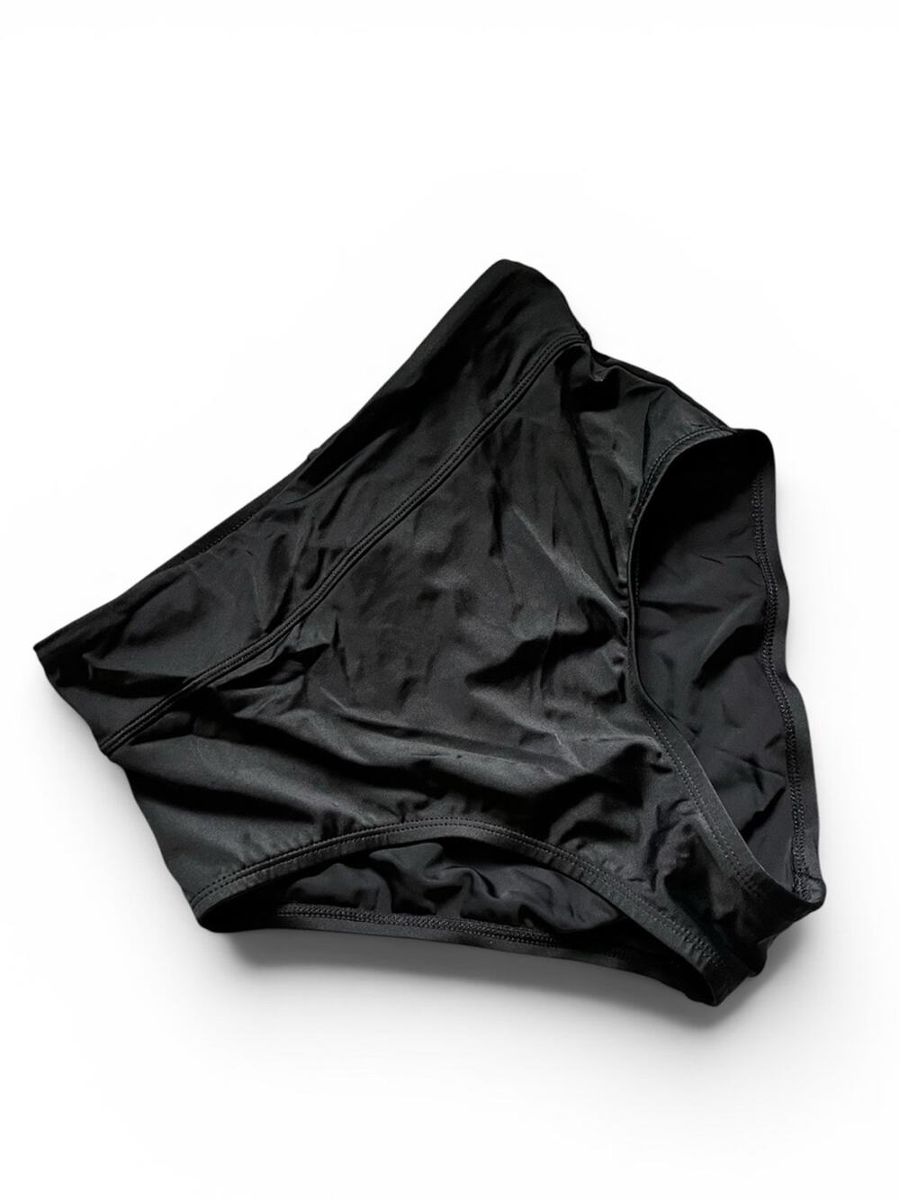 Small Kona Sol Black High-Waist Swim Bottoms